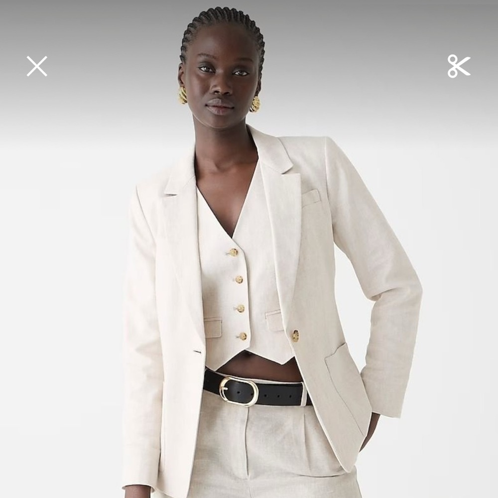 Helena blazer in stretch linen